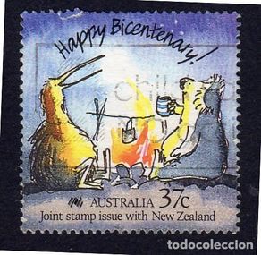 Sellos: Australia. Feliz Bicentenario. 1988. YT-1089. Usado